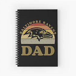 Art Baltimore Ravens Notebook