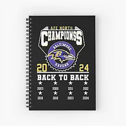 Art Baltimore Ravens Notebook