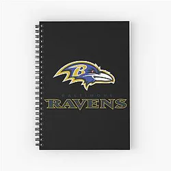 Art Baltimore Ravens Notebook