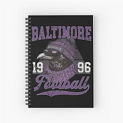 Art Baltimore Ravens Notebook