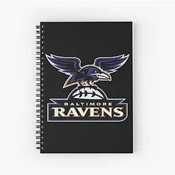 Art Baltimore Ravens Spiral Notebook