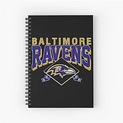 Art Baltimore Ravens Spiral Notebook