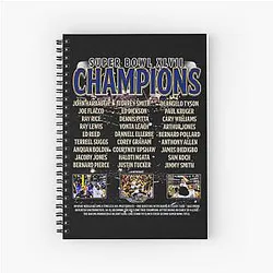 Art Baltimore Ravens Notebook