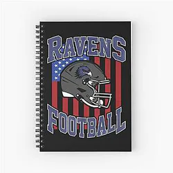Art Baltimore Ravens Notebook