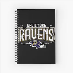 Art Baltimore Ravens Notebook