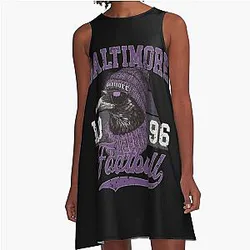 Art Baltimore Ravens A-Line Dress