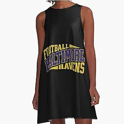 Art Baltimore Ravens A-Line Dress