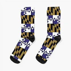 Maryland Flag Baltimore Ravens Socks