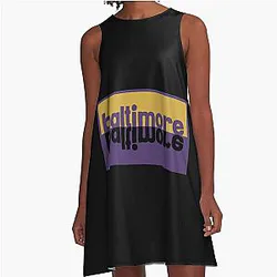 Art Baltimore Ravens A-Line Dress