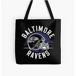 Art Baltimore Ravens All Over Print Tote Bag