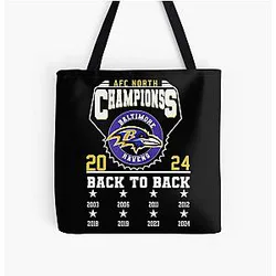 Art Baltimore Ravens All Over Print Tote Bag
