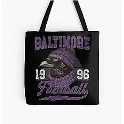 Art Baltimore Ravens All Over Print Tote Bag
