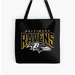 Art Baltimore Ravens All Over Print Tote Bag