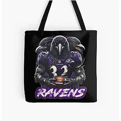 Art Baltimore Ravens All Over Print Tote Bag