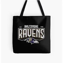Art Baltimore Ravens All Over Print Tote Bag