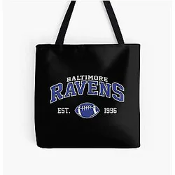 Art Baltimore Ravens All Over Print Tote Bag