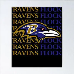 Baltimore Ravens Flock Poster