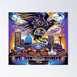 Baltimore Ravens Cityscape Artwork