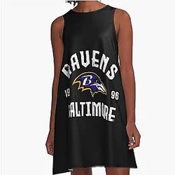 Art Baltimore Ravens A-Lined Dress
