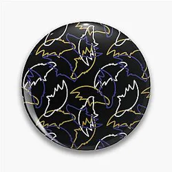 Baltimore Ravens Black Background Pin