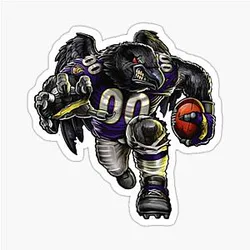 Baltimore Ravens NFL Mascot Sticker