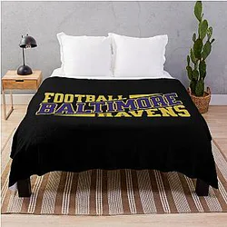 Art and Baltimore Ravens Throw Blanket