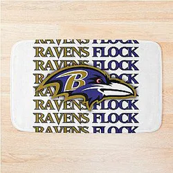 Baltimore Ravens Flock Bath Mat