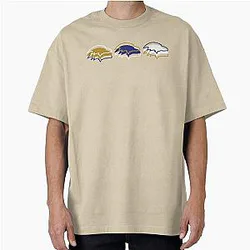 Baltimore Ravens Pattern Oversized T-Shirt