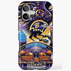 Baltimore Ravens Cityscape Artwork iPhone Case