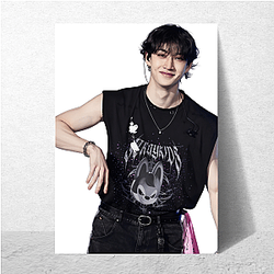 Bang Chan Abs Visual power Bang Chan Posters