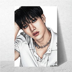 Bang Chan Workaholic Studio resident Bang Chan Posters