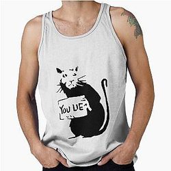 Banksy Rat Tank Top
