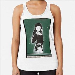 Banksy Stencil Street Style Urban Art Racerback Tank