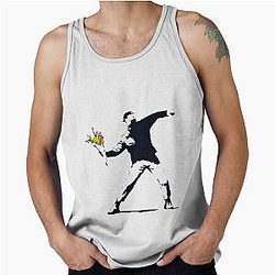 Banksy Flower Throw Top