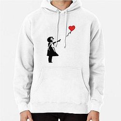 Banksy Letting Love Go Balloon Girl Pullover Hoodie