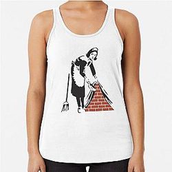 Banksy Sweep Racerback Tank Top