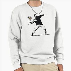 Banksy Flower Thrower Sweatshirt