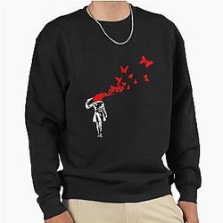 Banksy - Girl in a Butterfly Pullover Sweatshirt