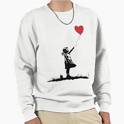 Banksy inspired girl holding a balloon T shirt sweatshirt