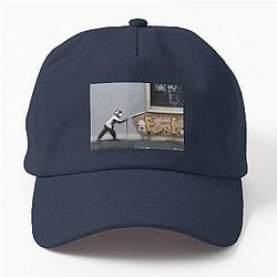 Banksy Graffiti Dad Hat