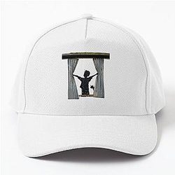 Banksy boy opens street artist in a baseball cap