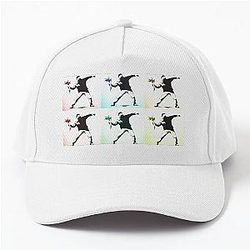 The Walled off hotel, Banksy, Flower Thrower - Love is in the air wearing a Baseball Cap