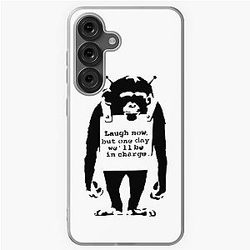 Banksy Monkey. Laugh Now but One Day We'll Be in Charge! Samsung Galaxy Soft Case