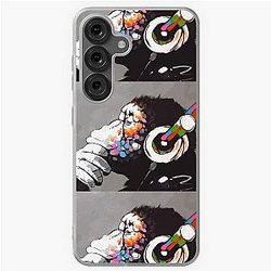 Banksy DJ Monkey Thinker with Headphones Samsung Galaxy Phone case