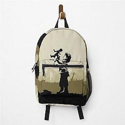 Banksy Ukraine children see-saw tank trap