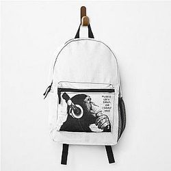 Banksy Art - Music is like a dream One cannot hear a Backpack
