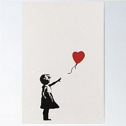 Banksy Girl With Balloon Poster