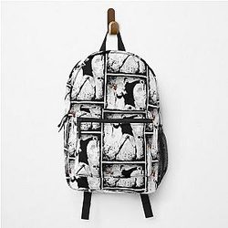 Banksy protester throwing flowers Perfect Gift Backpack