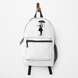 Banksy Girl With Umbrella Back Pack