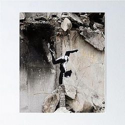 Banksy Ukraine Gymnast Graffiti Art